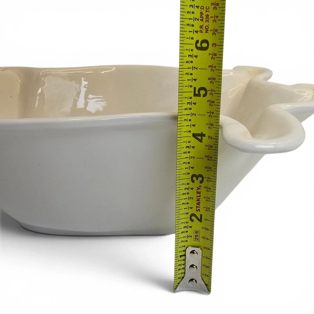 Johanna Parker Large Ghost Nesting Bowl Halloween Transpac Ceramic Serving Bowl